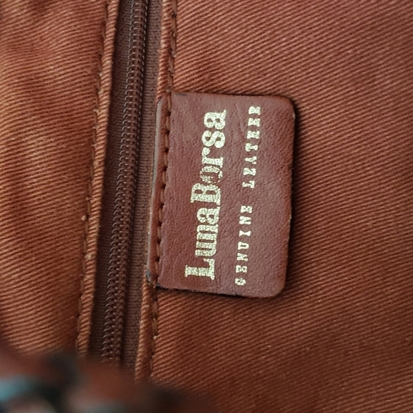 HP. Luna Borsa Genuine Leather Wicker Bag - Picture 16 of 16